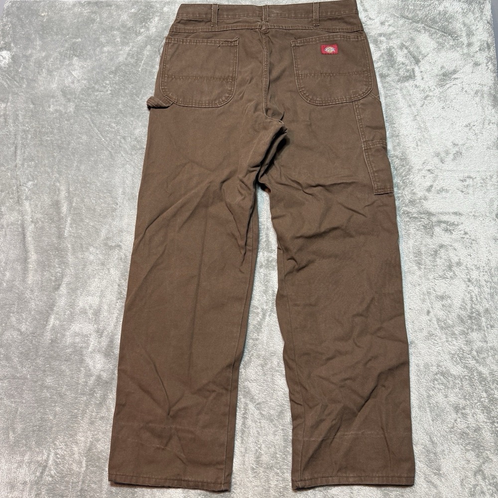 Dickies 1939RTB Canvas Carpenter Pants Mens 36x32 Timber Brown Loose Fit Utility - Picture 1 of 7